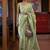 sea_green woven design zari banarasi saree
