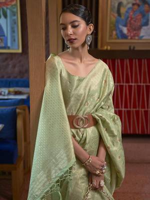 sea_green woven design zari banarasi saree 2