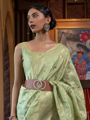 sea_green woven design zari banarasi saree 3