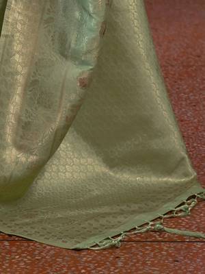 sea_green woven design zari banarasi saree 4