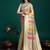 grey woven design zari organza saree