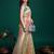 grey woven design zari organza saree