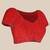 red batik zari saree