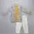 Powder blue printed cotton silk Men Kurta Set