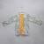 Powder blue printed cotton silk Men Kurta Set