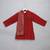 Crimson red cotton silk kurta set