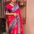 pink batik zari saree