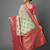 sea_green sea green floral zari silk blend banarasi saree