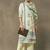 women ethnic motifs printed regular kurta with trousers & with dupatta