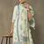 women ethnic motifs printed regular kurta with trousers & with dupatta