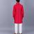 Pink embroidered cotton silk Men Kurta Set