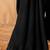 black embellished sequinned pure georgette saree