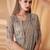 grey beads & stones embellished pure georgette saree with jacket with blouse