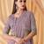 lavender embellished sequinned poly georgette saree