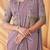 lavender embellished sequinned poly georgette saree