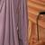 lavender embellished sequinned poly georgette saree