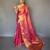 pink pink & gold-toned woven design zari tissue saree
