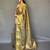 gold gold-toned woven design zari tissue saree