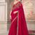 pink embellished sequinned satin saree
