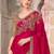 pink embellished sequinned satin saree