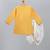 Mustard yellow embroidered cotton silk angrakha Men Kurta Set