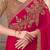 pink embellished sequinned satin saree