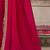 pink embellished sequinned satin saree