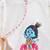 White krishna embroidered cotton silk angrakha kurta set