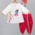White krishna embroidered cotton silk angrakha kurta set