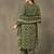women ethnic motifs printed regular cotton kurta with palazzos & with dupatta