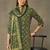 women ethnic motifs printed regular cotton kurta with palazzos & with dupatta