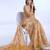 peach floral poly chiffon saree