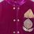 Royal purple embroidered velvet Men Bandhgala and Pant