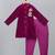 Royal purple embroidered velvet Men Bandhgala and Pant