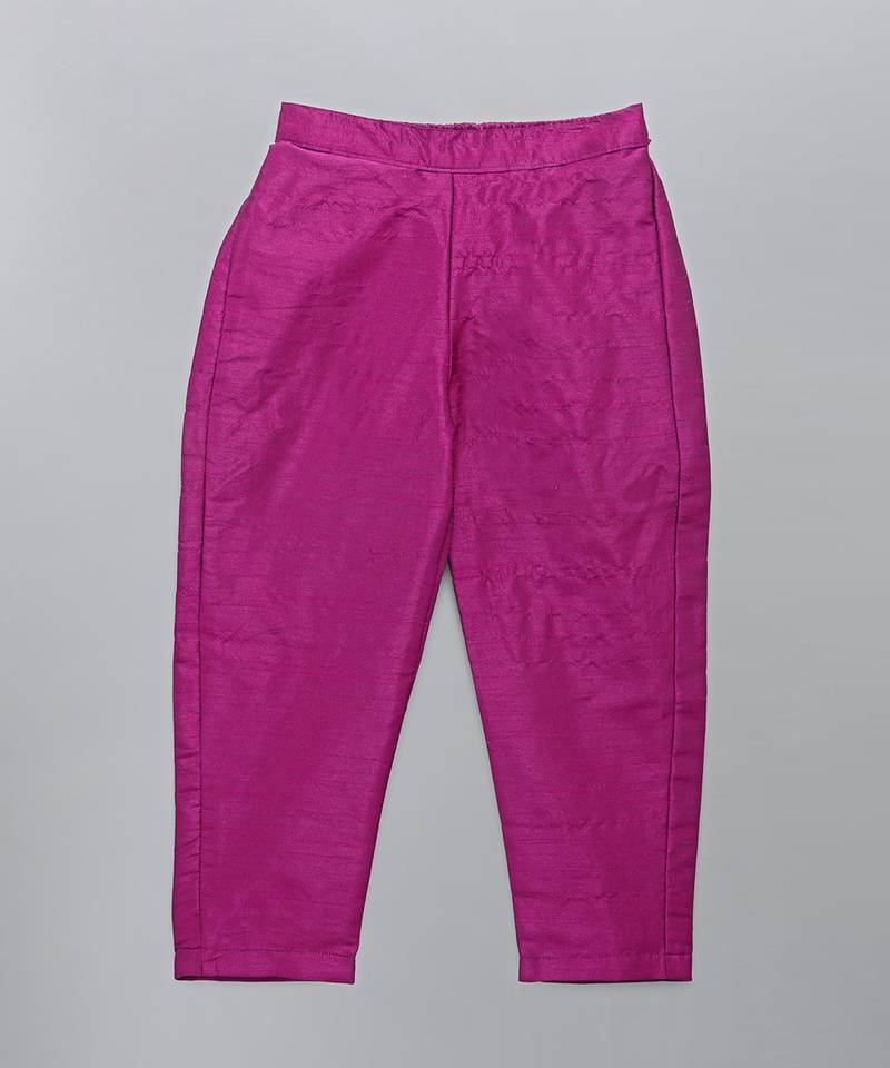 Royal purple embroidered velvet Men Bandhgala and Pant