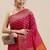 pink pink & golden ethnic motifs silk blend saree