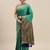 blue blue & golden ethnic motifs silk blend saree