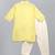 Pastel yellow woven cotton silk Men Kurta Set