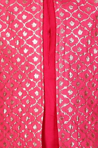 Pink cotton silk Men Kurta Set