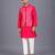 Pink cotton silk Men Kurta Set