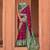 burgundy burgundy & green ethnic motifs woven design zari patola saree