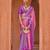 pink pink & purple ethnic motifs woven design zari patola saree