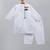 White flag printed cotton Men Kurta Set