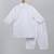 White flag printed cotton Men Kurta Set