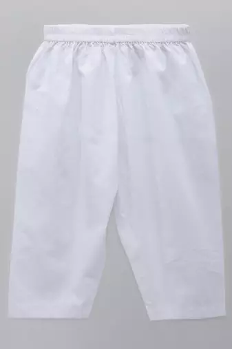 White flag printed cotton Men Kurta Set