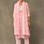 women floral printed regular cotton kurta with trousers & with dupatta