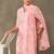 women floral printed regular cotton kurta with trousers & with dupatta