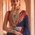 navy_blue navy blue & red woven design zari silk blend patola saree