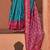 blue blue & magenta woven design zari patola saree