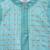 Aqua blue cotton silk Men Kurta Set